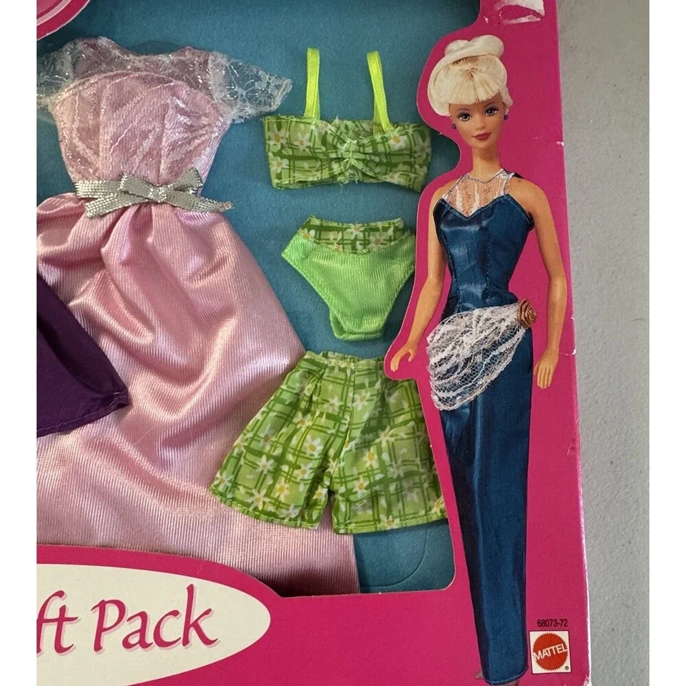 Vintage‎ 1998 Mattel Barbie 6 Fashion Gift Pack #68073-72 NIB NOS - RARE!
